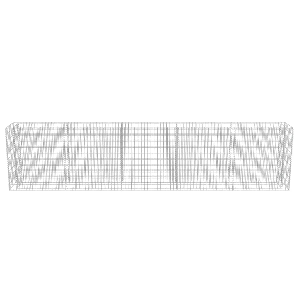 Gabion Raised Bed Galvanised Steel 450x50x100 cm
