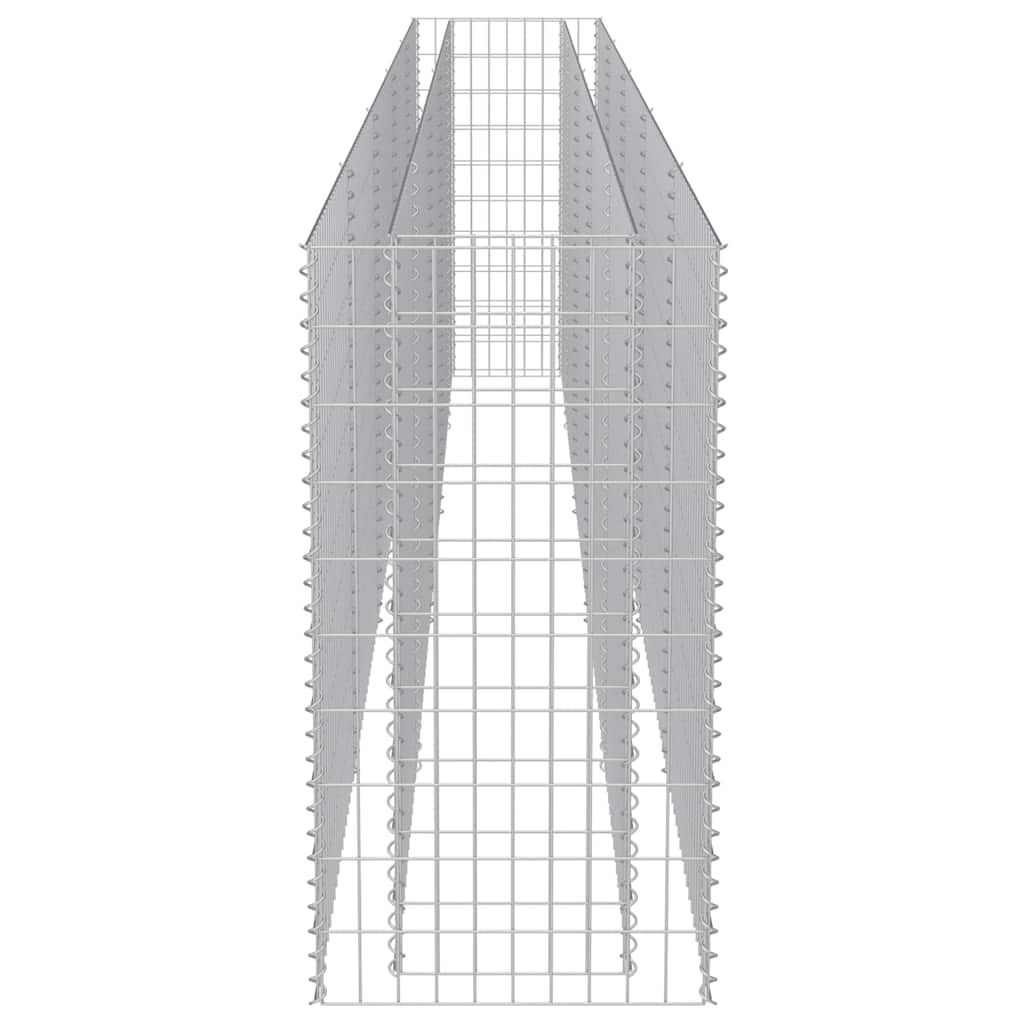 Gabion Raised Bed Galvanised Steel 450x50x100 cm