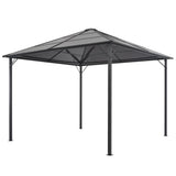 Gazebo with Roof Aluminium 3x3 m Anthracite