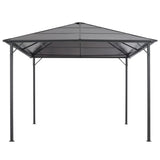 Gazebo with Roof Aluminium 3x3 m Anthracite