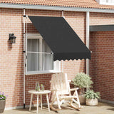 Manual Retractable Awning 150 cm Anthracite