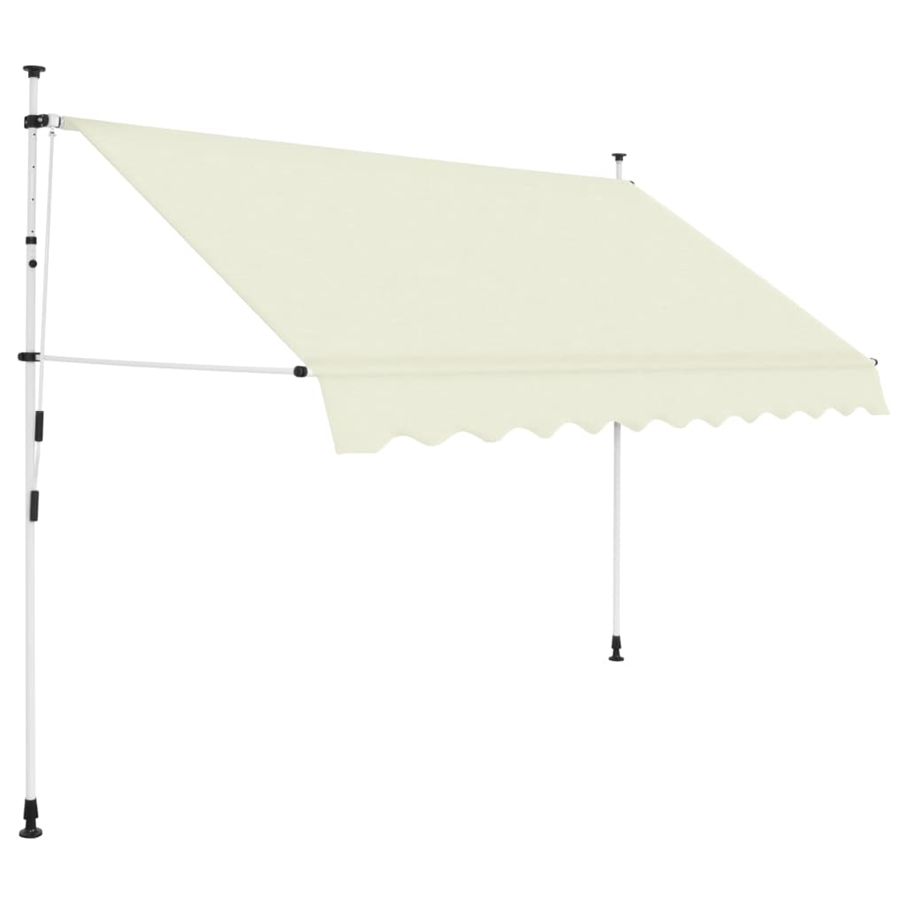 Manual Retractable Awning 250 cm Cream