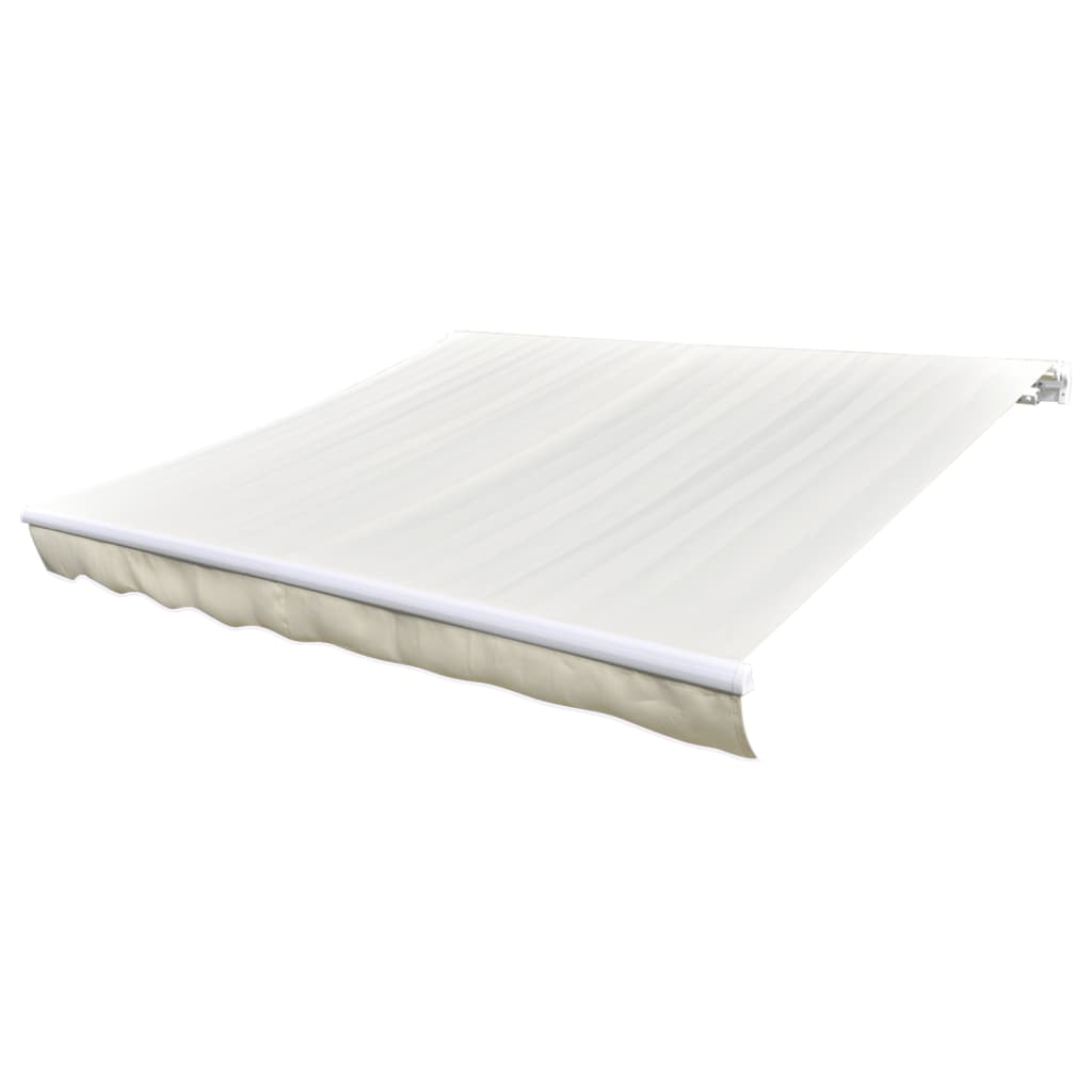 Awning Top Sunshade Canvas Cream 500x300 cm