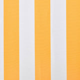 Awning Top Sunshade Canvas Orange & White 350x250 cm