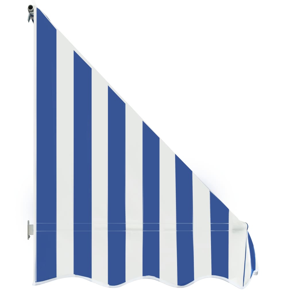 Bistro Awning 350x120 cm Blue and White