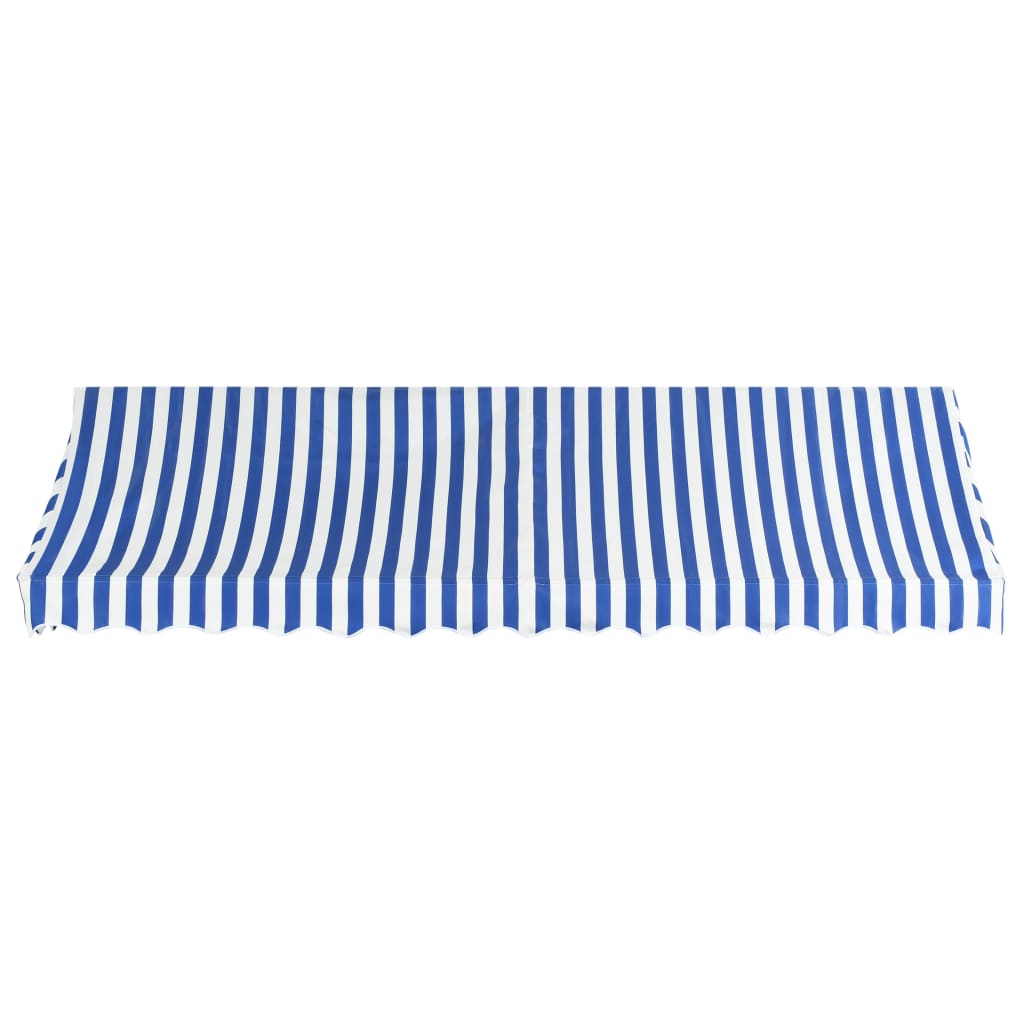 Bistro Awning 400x120 cm Blue and White