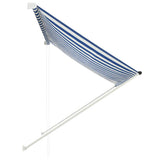 Retractable Awning 200x150 cm Blue and White