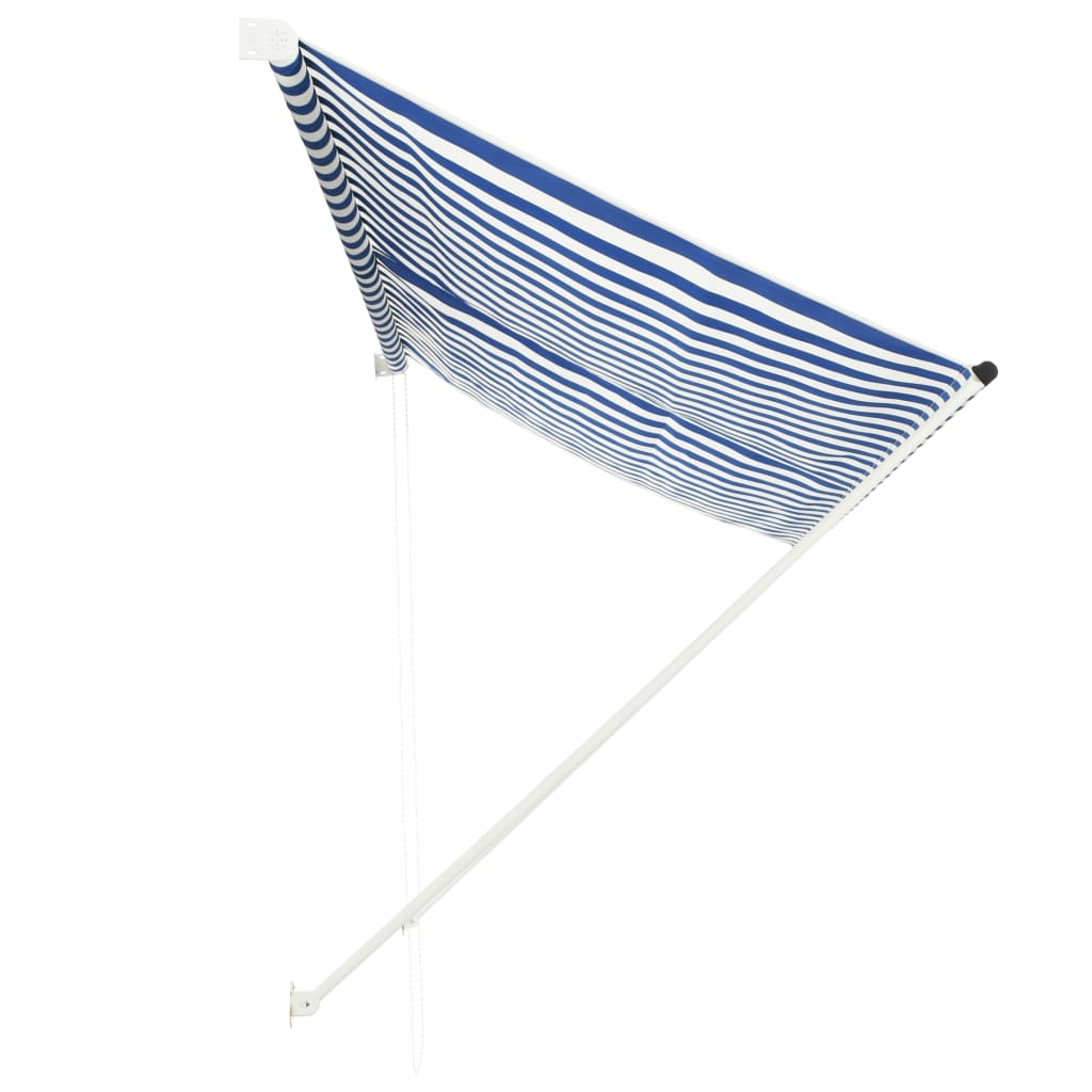 Retractable Awning 300x150 cm Blue and White