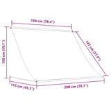 Retractable Awning 200x150 cm Yellow and White