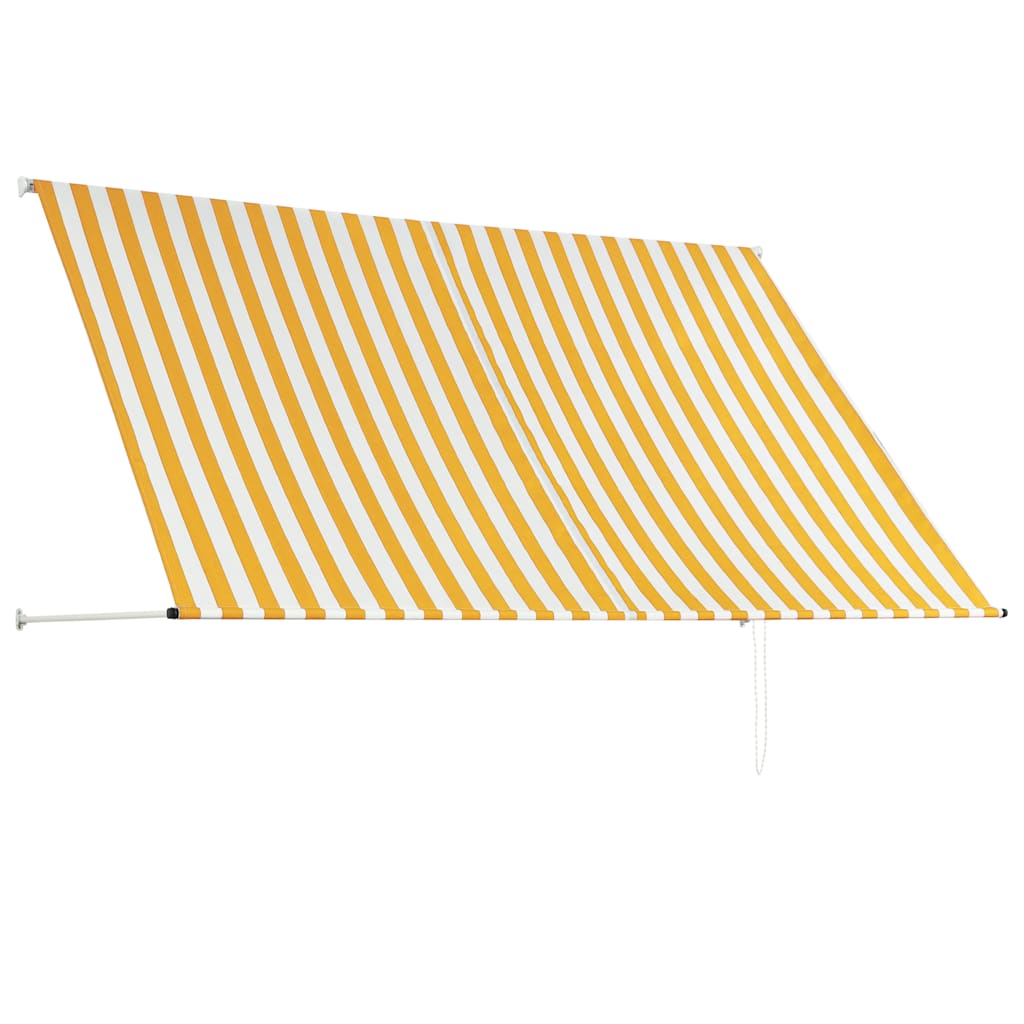 Retractable Awning 250x150 cm Yellow and White