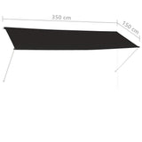 Retractable Awning 350x150 cm Anthracite