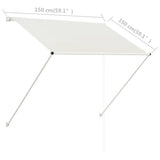 Retractable Awning 150x150 cm Cream