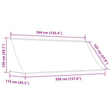 Retractable Awning 350x150 cm Cream