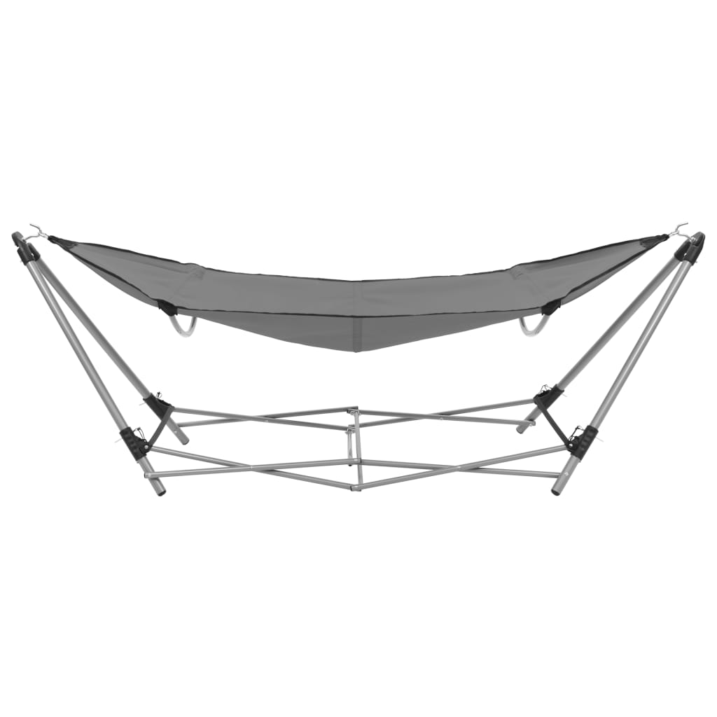 Hammock with Foldable Stand Grey