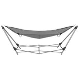 Hammock with Foldable Stand Grey