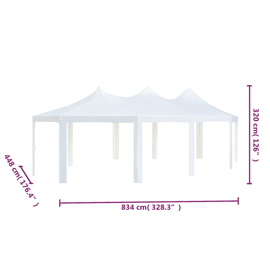 Gazebo 834x448x320 cm White