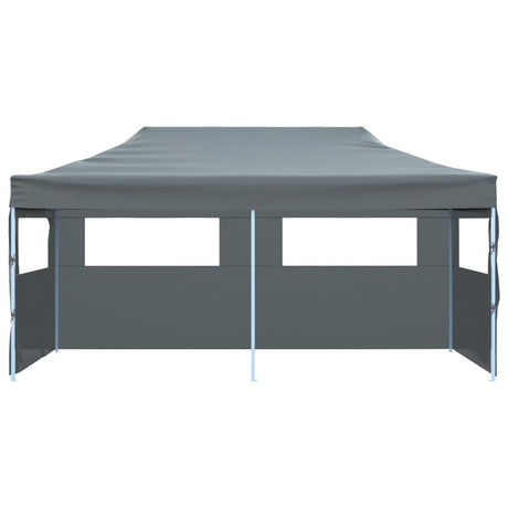 Folding Pop-up Partytent with Sidewalls 3x6 m Anthracite