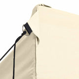 Foldable Tent with 3 Walls 3x4.5 m Cream