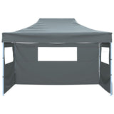 Foldable Tent with 3 Walls 3x4.5 m Anthracite