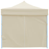 Folding Pop-up Party Tent with 8 Sidewalls 870x291x315 cm Cream