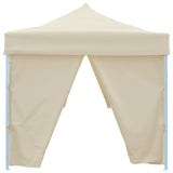 Folding Pop-up Party Tent with 8 Sidewalls 870x291x315 cm Cream
