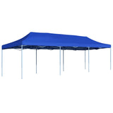 Folding Pop-up Party Tent 3x9 m Blue