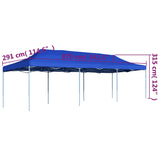 Folding Pop-up Party Tent 3x9 m Blue