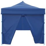 Folding Pop-up Party Tent with 8 Sidewalls 3x9 m Blue