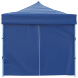 Folding Pop-up Party Tent with 8 Sidewalls 3x9 m Blue