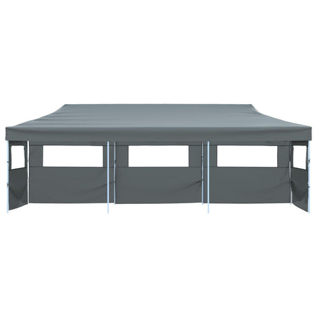 Folding Pop-up Party Tent with 5 Sidewalls 870x291x315 cm Anthracite