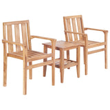 3 Piece Bistro Set Solid Teak