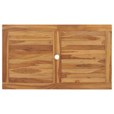 Folding Garden Table 120x70x75 cm Solid Teak Wood