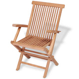 7 Piece Outdoor Dining Set Solid Teak Wood