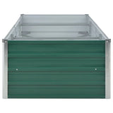 Garden Raised Bed Galvanised Steel 240x80x45 cm Green