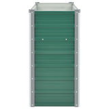 Garden Raised Bed Galvanised Steel 160x40x77 cm Green
