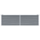 Garden Raised Bed Galvanised Steel 160x40x45 cm Grey