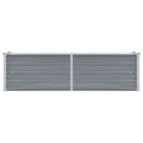 Garden Raised Bed Galvanised Steel 160x40x45 cm Grey