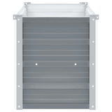 Garden Raised Bed Galvanised Steel 160x40x45 cm Grey