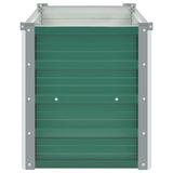 Garden Raised Bed Galvanised Steel 100x40x45 cm Green