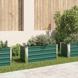 Garden Raised Bed Galvanised Steel 100x40x45 cm Green