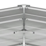 Garden Raised Bed Galvanised Steel 129x129x77 cm Green