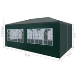 Party Tent 3x6 m Green