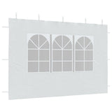 Party Tent Sidewall 2 pcs with Window PE White