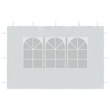 Party Tent Sidewall 2 pcs with Window PE White