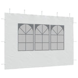Party Tent Sidewall 2 pcs with Window PE White
