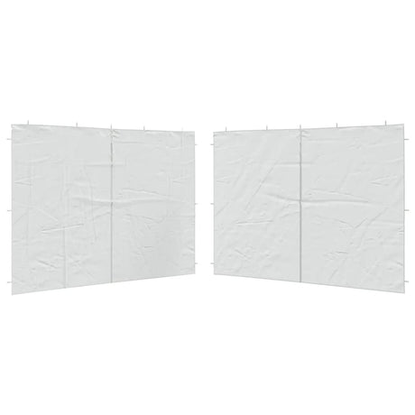 Party Tent Sidewall 2 pcs with Zipper PE White