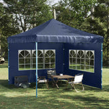 Partytent Sidewall 2 pcs with Window PE Blue