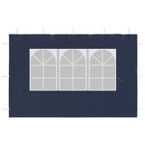 Partytent Sidewall 2 pcs with Window PE Blue