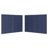 Party Tent Sidewall 2 pcs with Zipper PE Blue