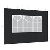 Party Tent Sidewall 2 pcs with Window PE Anthracite